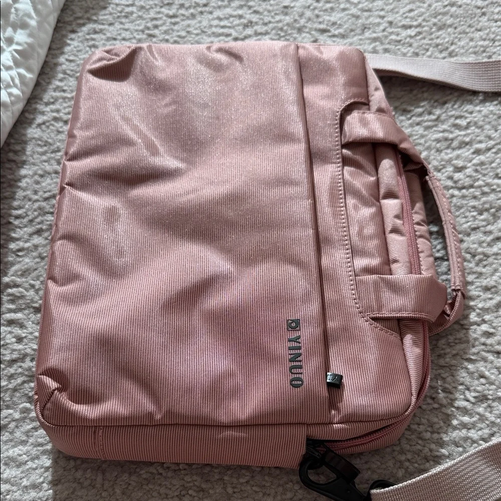 Pink DENUO Laptop Bag
